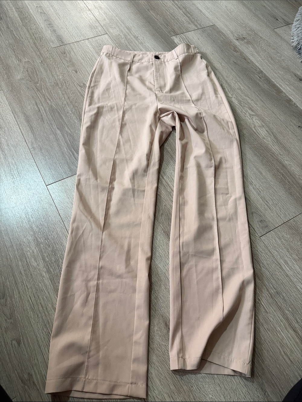 Women’s Classic Straight-Leg Dress Pants in Light Beige